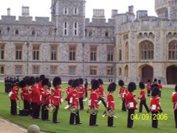 Courtyard of Windsor Castle, Berkshire Wallpaper