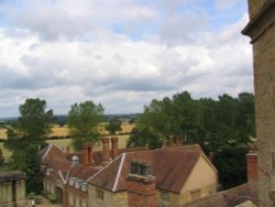 Outbuildings, Coughton Court, Warwickshire Wallpaper