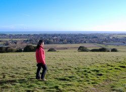 Catching the wind on Highdown Hill Wallpaper