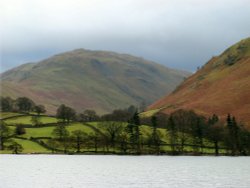 A cold February afternoon on Ullswater, Cumbria Wallpaper