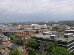 The view from Castle Hill, Nottingham Wallpaper