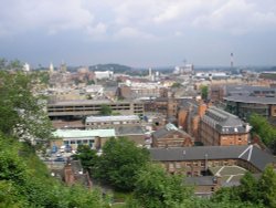 The view from Castle Hill, Nottingham Wallpaper