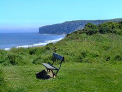 A bench with a view, Filey, North Yorkshire