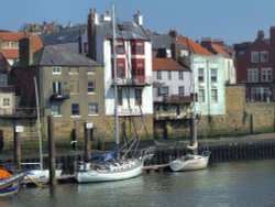 The harbour, Whitby, North Yorkshire Wallpaper