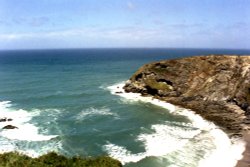 Coast nr Portreath, Cornwall. Wallpaper