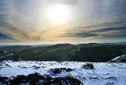 Snow on the Long Mynd, Church Stretton, Shropshire Wallpaper