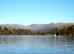 Northern Fells from Windermere. Wallpaper