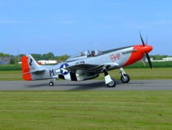 P-51 Mustang, The Real Aeroplane Museum, East Riding of Yorkshire Wallpaper