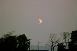 Solar Eclipse as seen from Gateshead. Wallpaper