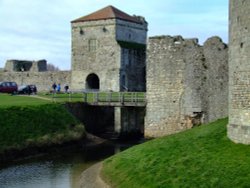 Portchester castle, near Portsmouth Wallpaper