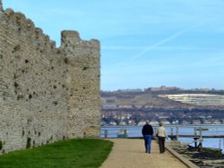 Portchester castle, near Portsmouth Wallpaper