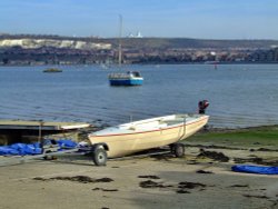 The slipway, Portchester, Hampshire Wallpaper