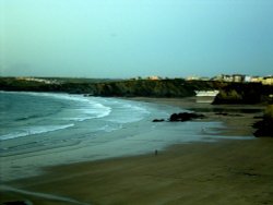 Newquay Beach at Sunset. Wallpaper