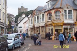 Street Scene, Sidmouth, Devon Wallpaper