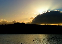 Late evening, Herrington pond. Wallpaper