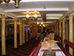 The dining room on S.S. Great Britain Wallpaper