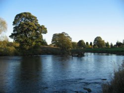 Evening at the Riverside, Chester-le-Street, Co Durham. Wallpaper