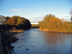 Evening at the Riverside, Chester-le-Street, Co Durham. Wallpaper