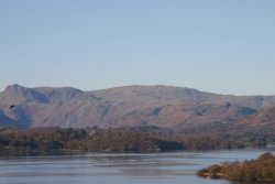 Low flying aircraft over Windermere Wallpaper