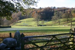 Grasmere village scene Wallpaper