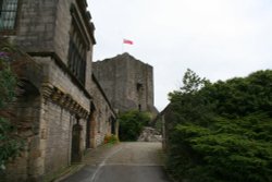 Clitheroe Castle, Clitheroe, Lancashire. Wallpaper