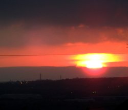 Sunset at Gateshead. Wallpaper