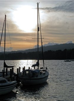 Evening at Waterhead, Windermere, Cumbria.