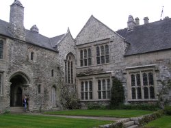 Cotehele courtyard Wallpaper