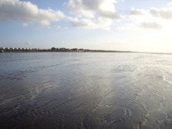 A windy January day on the beach