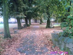 Path to church, Bolsover Wallpaper