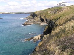 Cliffs near Newquay, Cornwall Wallpaper