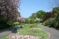 View of Clitheroe Castle from the Grounds, Clitheroe, Lancashire. Wallpaper