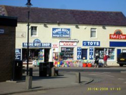 Town Seahouses Wallpaper