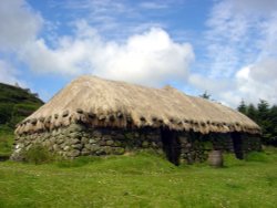 A Skye Black House. Wallpaper