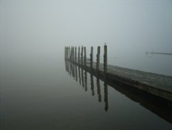 December afternoon at Bowness Bay. Wallpaper