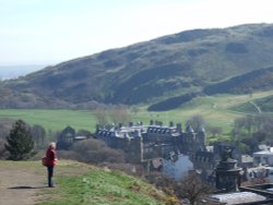 Palace of Holyroodhouse from Calton Hill Wallpaper