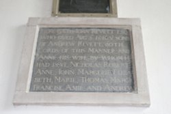 Memorial tablet in St Mary's Church Wallpaper