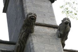 Cathedral gargoyles Wallpaper