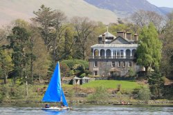 Sailing past Derwent Island