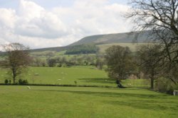 Looking towards Pendle Hill, Downham Wallpaper