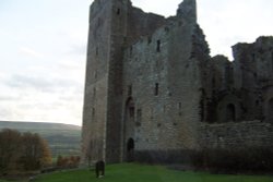 Castle Bolton from the ruined side Wallpaper