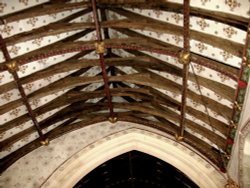 Roof, Parish Church of St. Nicholas, Silton, Dorset Wallpaper