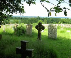 Grave Stones, St. Nicholas Church, Silton Wallpaper