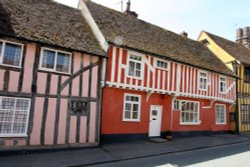 Timber framed houses in Lavenham Wallpaper