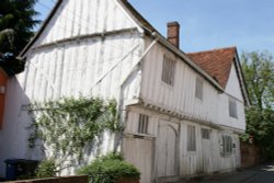 Timber framed house in Lavenham Wallpaper