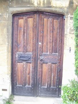 Old wooden doors