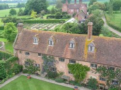 View from the tower at Sissinghurst castle garden, Kent Wallpaper