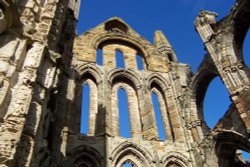 Lancet Windows at Whitby Abbey Wallpaper