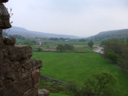 Looking down the valley Wallpaper