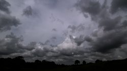 Angry sky over Radclive, near Buckingham Wallpaper